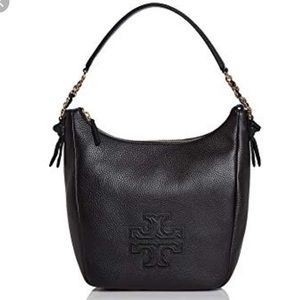 LIKE NEW Tory Burch Harper Leather Hobo in Black